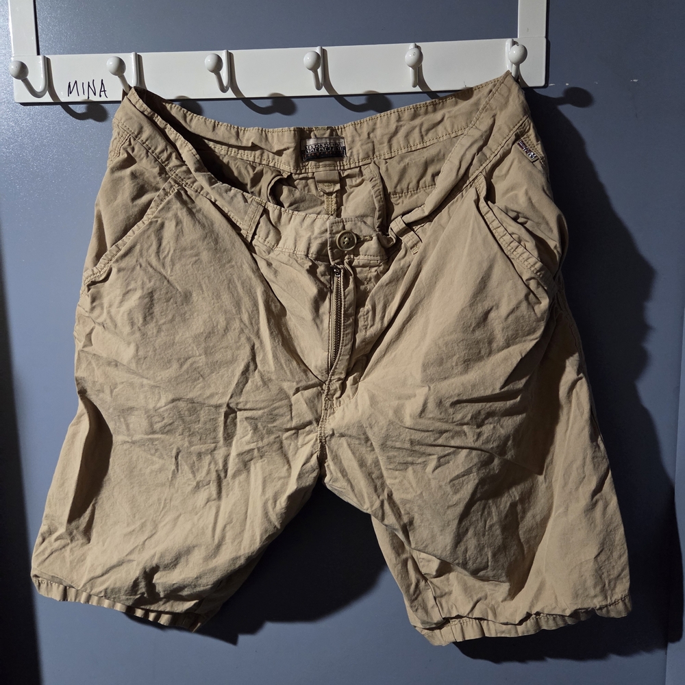 Napapijri Men's Tan Cargo Shorts